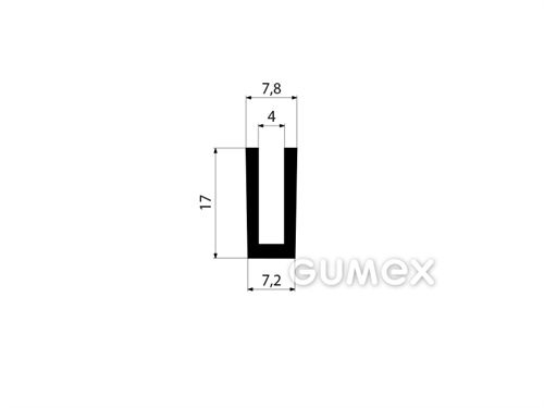 GUMOVÉ PROFILY TVARU "U" - EPDM